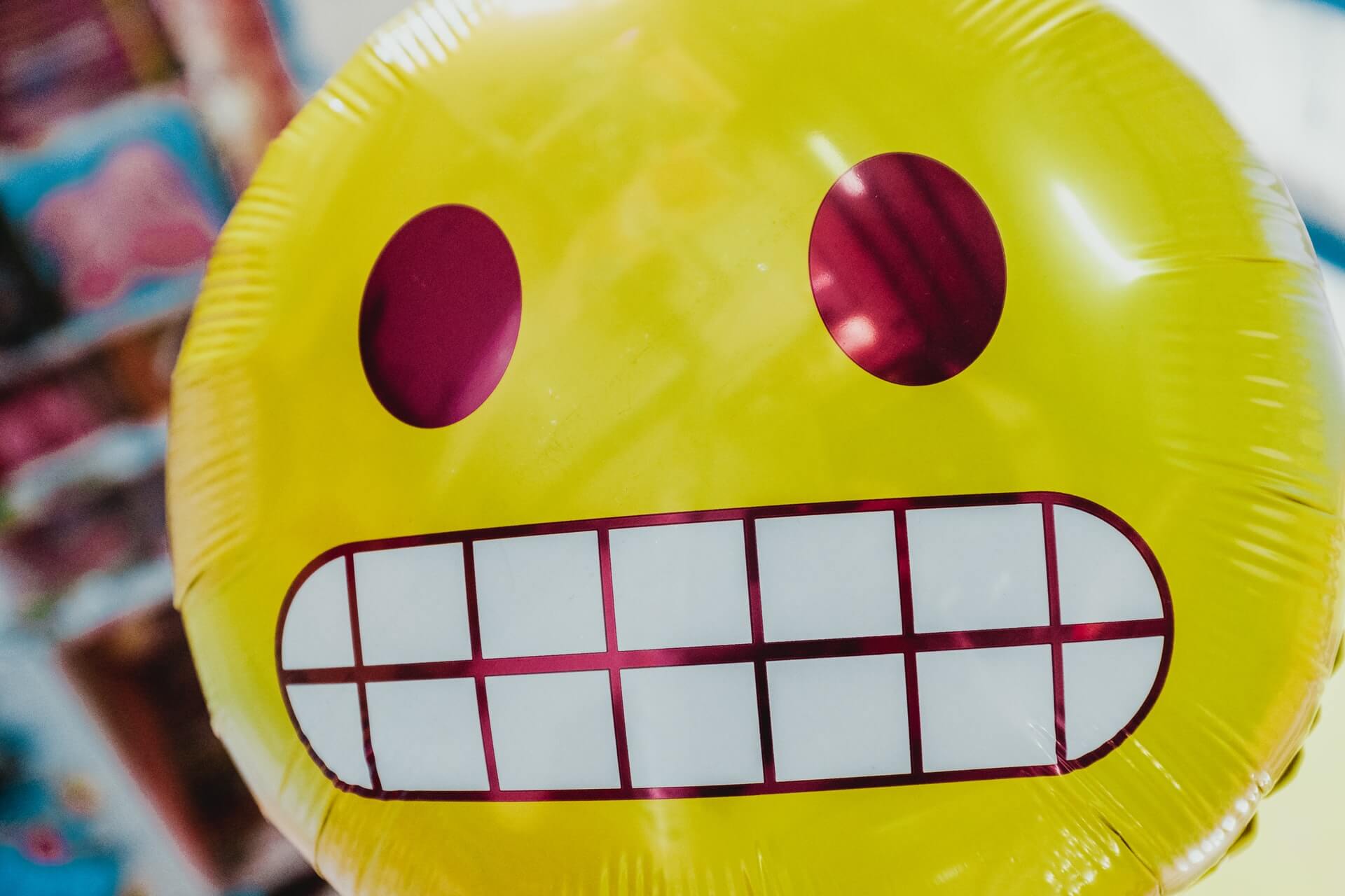 Lachender Smiley Ballon