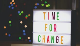Schild Change Veränderung