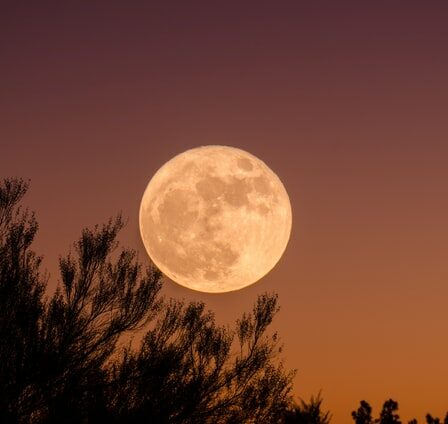 Vollmond am Nachthimmel